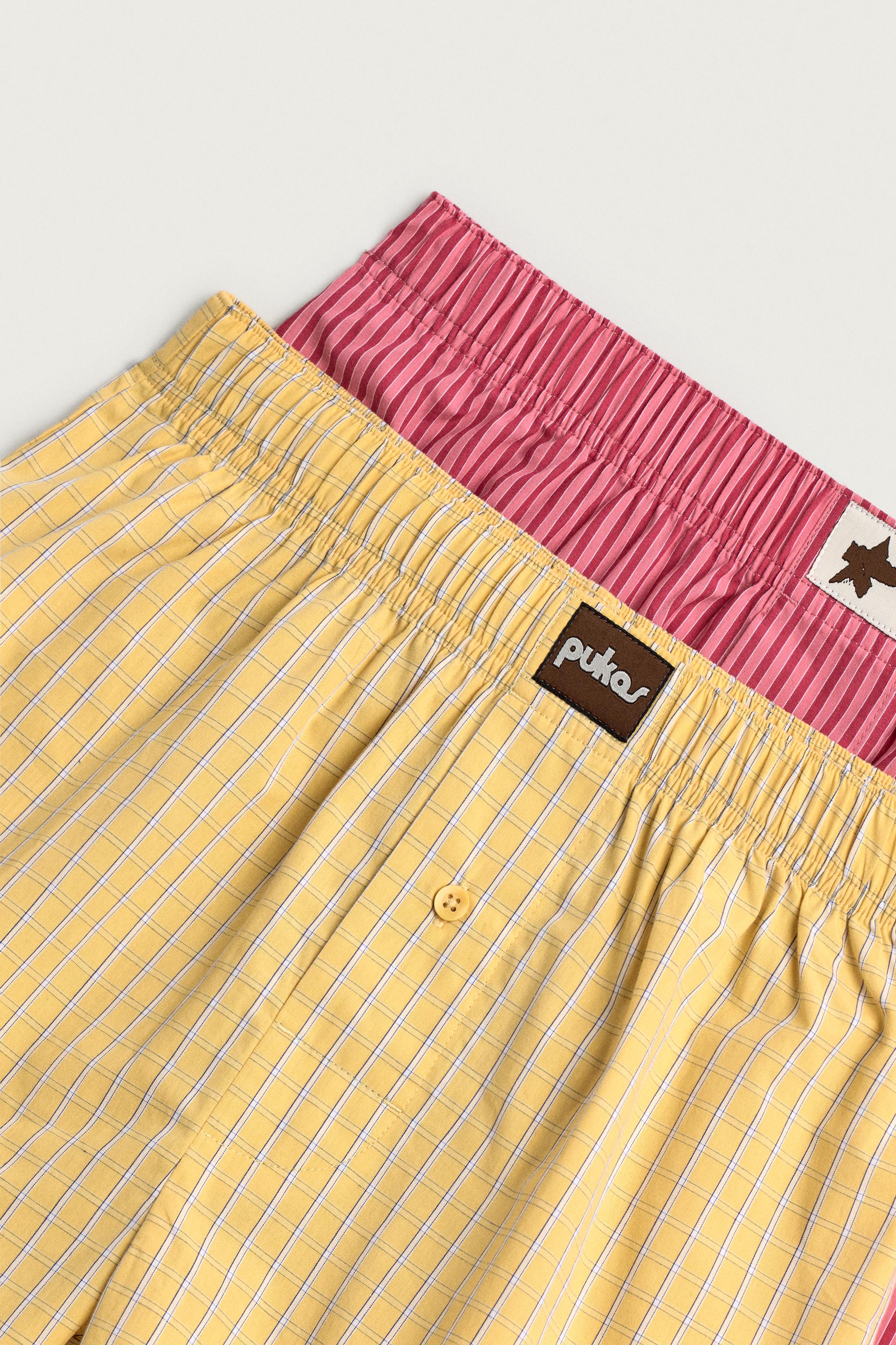 2-PACK PUKAS SURF X ZARA COMBINED POPLIN BOXERS